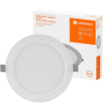 Zapuštěný LED panel 18W 4000K DOWNLIGHT Slim DN210 LEDVANCE kulatý