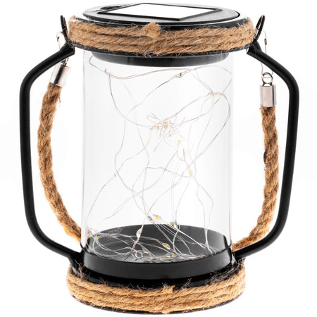 LED solární lampa Venkovní zahradní závěsná stojací lucerna 3000K IP44 soumrakový senzor