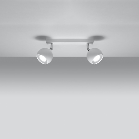 OCULARE stropní svítidlo 2xGU10 Reflektor Halogenové svítidlo Pohyblivé 30cm Bílé SOLLUX