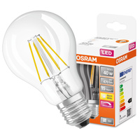 LED žárovka E27 A60 5W = 40W 470lm 2700K Teplá bílá 320° Vlákno Stmívatelné OSRAM SUPERSTAR