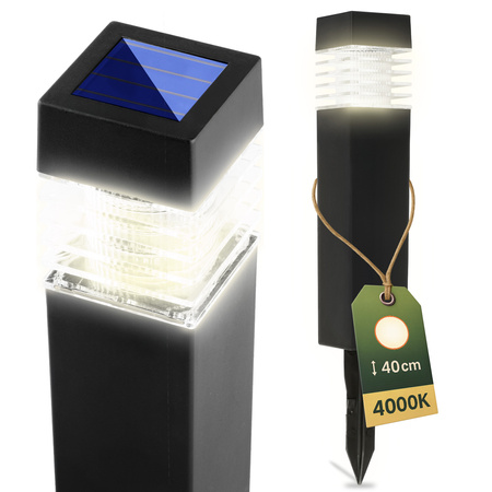 Solární LED lampa sloupek 40cm, NARIS LUMILED