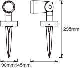 LED zahradní reflektor RGB+W 4.5W SMART+ WiFi GARDEN 1 Spot LEDVANCE - Prodloužení