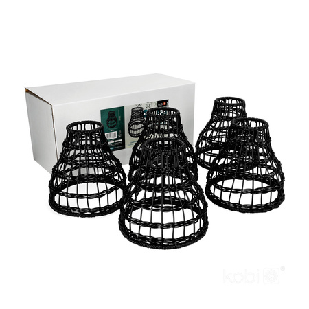 Stínidlo pro Girland Set CRETE LS R2 Black Metal 5 Pieces Kobi