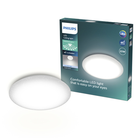 Stropní svítidlo LED Plafond 20W 2300lm 4000K Neutral Star Effect Moire CL200 Philips