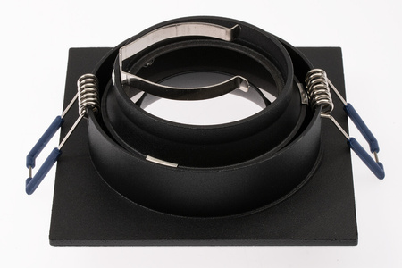 Halogenová Podhledové svítidlo GU10, IP44 Stálá Čtvercová Černá CLARO LUMILED