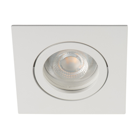 Kruhové podhledové nastavitelné svítidlo GU5.3 GU10 Square White Dalla Kanlux Spot Luminaire