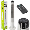 Sloupový ventilátor Trubkový Vzduchový cirkulátor Stojací ventilátor Bílý 92cm 45W + dálkové ovládání
