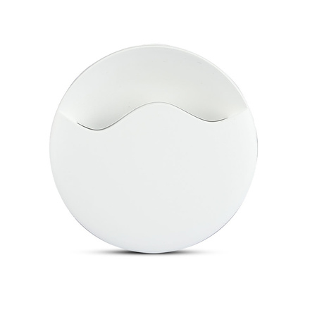 Orientační lampa LED noční lampa 0.45W 4000K Se senzorem soumraku Kulaté Bílé Samsung Chip VT-83 V-TAC
