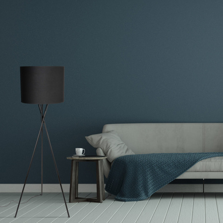 Sanico Goldlux E27 Black Tekla Stojací stojací lampa