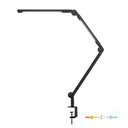 Stolní lampa LED 20W 800lm CCT 120° černá Tenuix Kobi