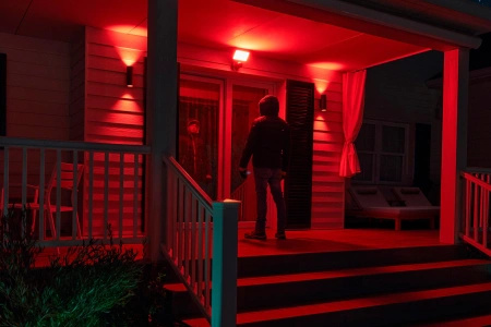 LED reflektor 30,5 W 2250 lm IP44 bílý a barevný Ambiance RGB + TW černý s venkovní kamerou IP 1080p Full HD CMOS Smart SMART Zigbee Bezpečný reflektor Kamera Philips HUE