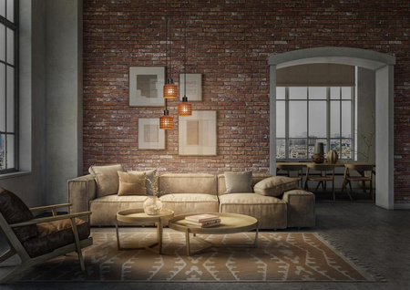 Dekorativní stropní svítidlo E27 Brown Clay Decor Ledvance