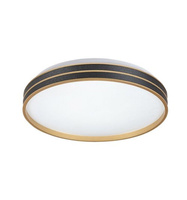 Stropní svítidlo LED pro povrchovou montáž 24W 1850lm 3000K černá Moderní Gandor Rabalux