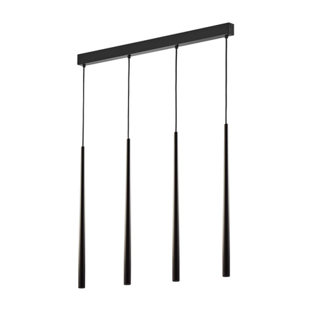 PIANO BLACK Icicle Pendant Ceiling Lamp Black Modern 4xG9 6414 TK Lighting