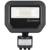LED reflektor 10W 1100lm 3000K IP65 černý se senzorem pohybu a soumraku LEDVANCE Floodlight