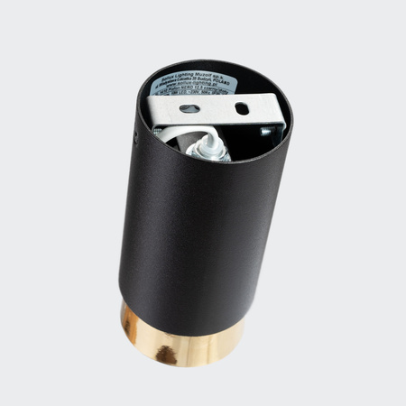 Stropní svítidlo Tuba Spot GU10 Black Gold Nero Bittersweet Shimmer SL pro povrchovou montáž.1410 Sollux
