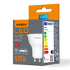 LED žárovka GU10 s reflektorem 5W = 36W 420lm 6000K Cold 120° Videx