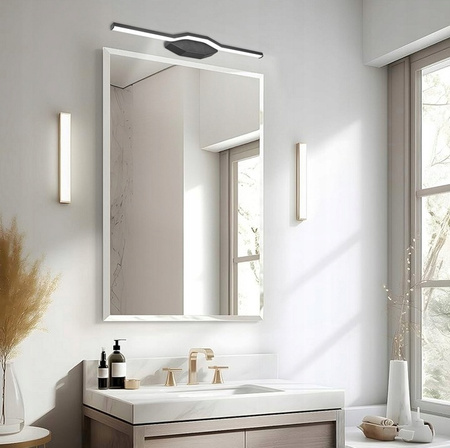 Nástěnné svítidlo LED Povrchová montáž 10W 1340lm 4000lm neutrální bílá 110° Černá Mila Masterled