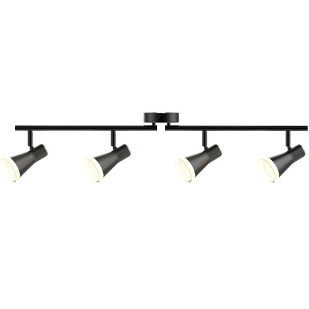 Pohyblivé a nastavitelné stropní a nástěnné svítidlo 16.8W LED BERG 4 černá 3000K GOLDLUX (Polux)
