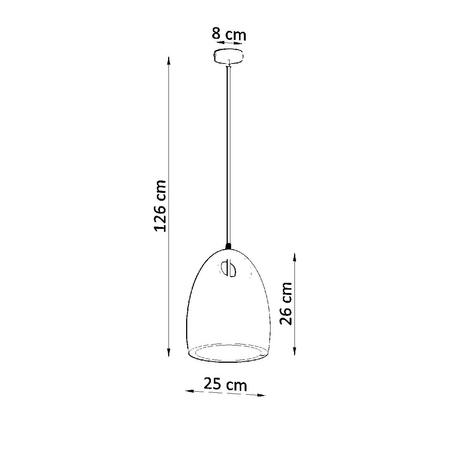 BUKANO E27 Stropní závěsné svítidlo Keramický převis Minimalistická bílá SOLLUX