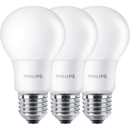 3x LED žárovka E27 A60 8W = 60W 806lm 2700K Teplá bílá 300° PHILIPS CorePro