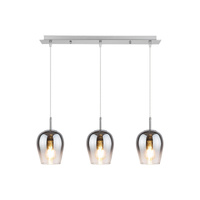 Stropní závěsné svítidlo 3x E27 chrom Moderní Petunia Rabalux