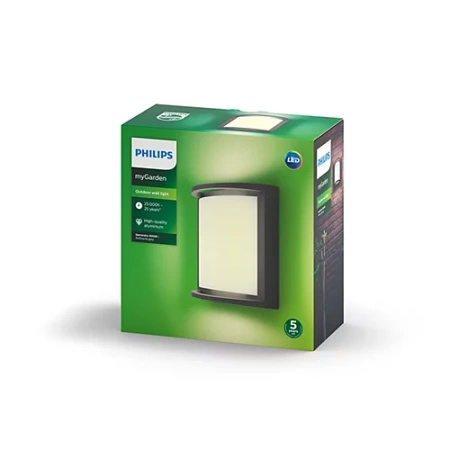 Zahradní lampa LED nástěnná lampa SAMONDRA myGarden 12W 4000K IP44 Antracit PHILIPS