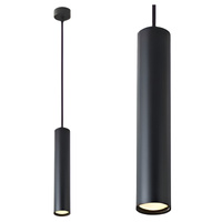 KEON GU10 stropní závěsné svítidlo s nastavitelnou trubicí černé MASTERLED