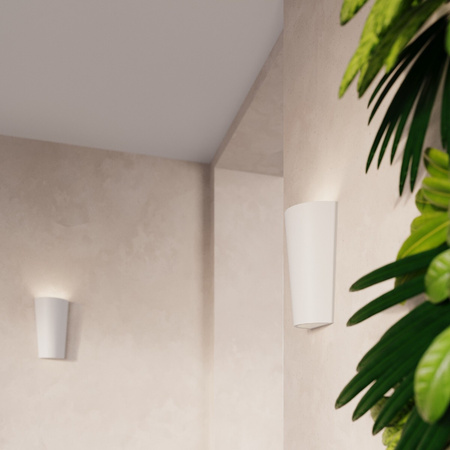 Nástěnné svítidlo LED LANA E27 Keramická bílá SOLLUX