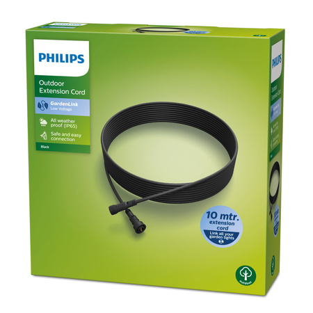 GardenLink IP65 propojovací kabel 10m prodlužovací kabel černý PHILIPS