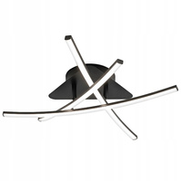 Geometrické stropní svítidlo PLAFON LED lustr MODENA LORIA 29W 4000K černá