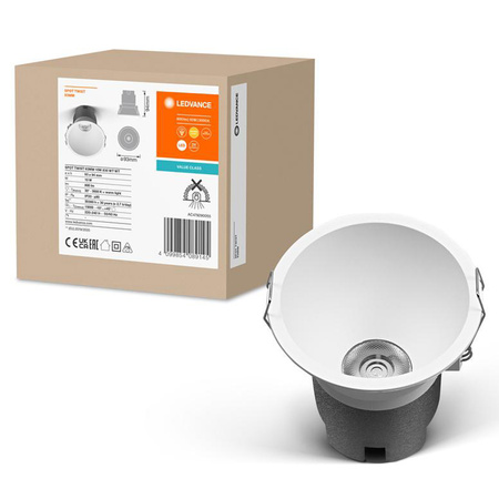 LED panelové bodové svítidlo 10W 800lm CCT Mesh White Downlight Slim Ledvance