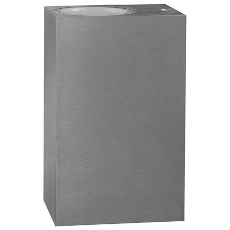 Nahoru a dolů LED zahradní nástěnné svítidlo 2xGU10 BOSTON GOLDLUX (Polux) RECTANGULAR SATIN