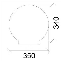 Venkovní zahradní lampa 230V E27 BULL 35cm Kámen