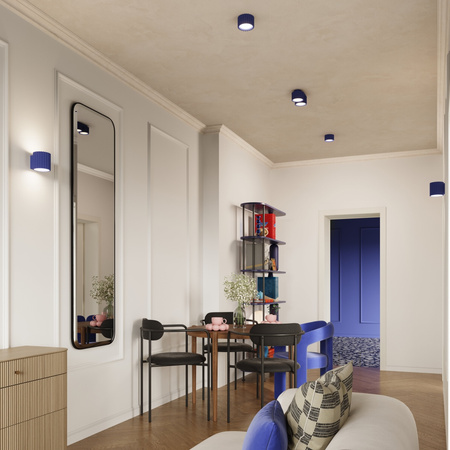 Svítidlo pro povrchovou montáž 2x GX53 Aluminium Blue Ultramarine Aura Deep Space SL.1813 Sollux