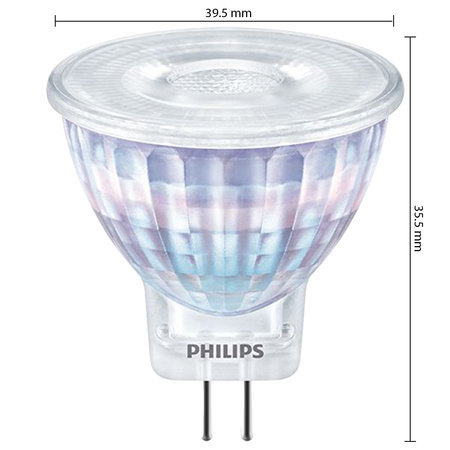 LED žárovka GU4 MR11 2.3W = 20W 200lm 2700K Teplá bílá 36° PHILIPS