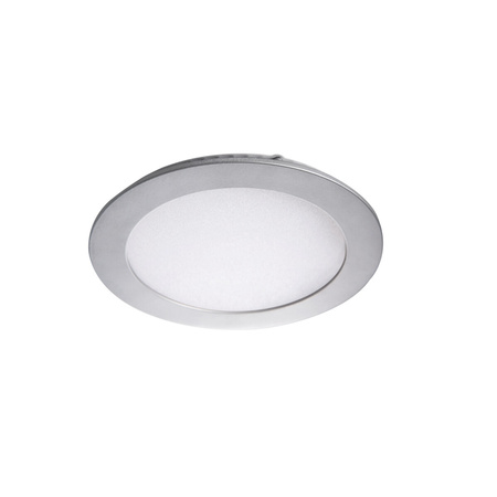 LED svítidlo pod omítku 12W 660lm 4000K Neutrální 110° Kulaté stříbrné ROUNDA Kanlux