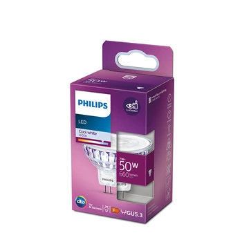 Halogenová LED žárovka GU5.3 MR16 7W = 50W / lm 4000K Neutrální bila 36° PHILIPS