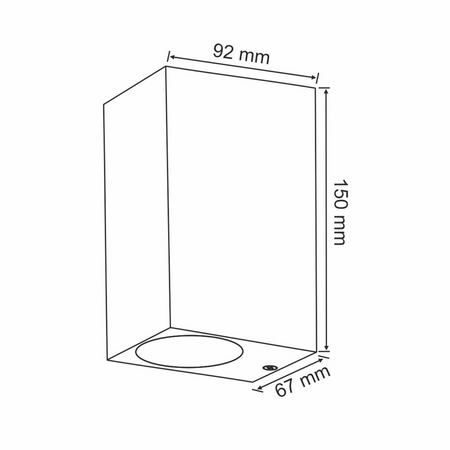 Venkovní nástěnné svítidlo shora dolů s LED 2x GU10 BOSTON GOLDLUX (Polux) ALUMINIUM GRAY