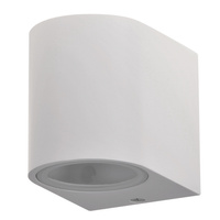 Venkovní zahradní nástěnné svítidlo s LED 1x GU10 BOSTON GOLDLUX (Polux) ALUMINIUM White oválné