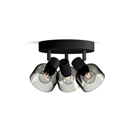 Stropní světlo Reflektor Plafond 3x E14 LED Black Sleet Philips
