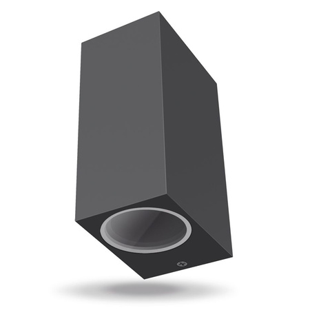 Zahradní nástěnné svítidlo Venkovní LED fasádní svítidlo 2x GU10 IP54 Grey ARON Videx