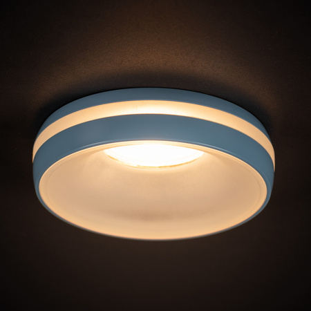 Stropní bodové svítidlo LED GU5.3 GU10 Round Blue Eliceo Kanlux pro zapuštěnou montáž do země