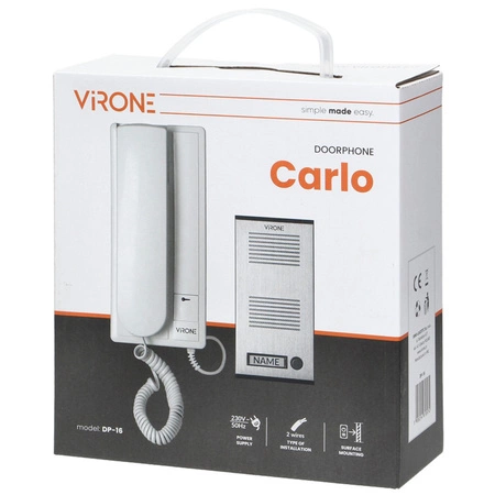 Intercom Bell Set Single Family Interkom Uniphone Klíčenky CARLO Orno