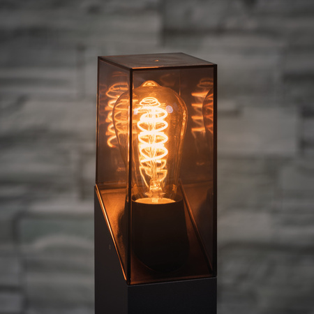 Venkovní nástěnné svítidlo LAVEN E27 s čidlem pohybu IP44 grafitové KANLUX