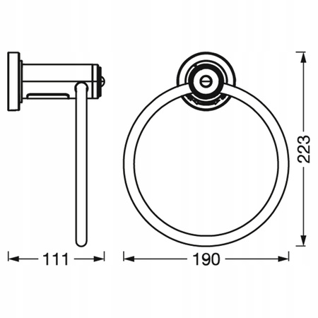 LED držák háčku na ručníky se senzorem pohybu LEDVANCE