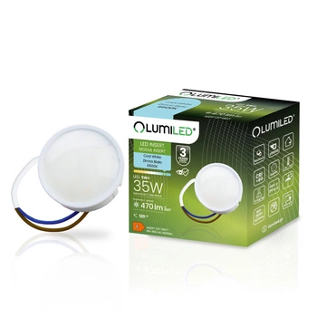 LED Vložka do svítidla Modul INSERT Mléčný 5W = 35W 120° 470lm 6500K Studené světlo LUMILED