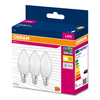 3x LED žárovka E14 B35 7W = 60W 806lm 3000K Teplá bílá 200° OSRAM HODNOTA