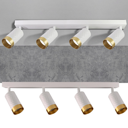 LED stropní/stěnové svítidlo 4 x GU10 ARRAS White GOLDLUX (Polux)