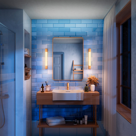 LED Světlo nad Zrcadlo 5W 730lm 2700K 44cm IP44 Měděná Rover Philips